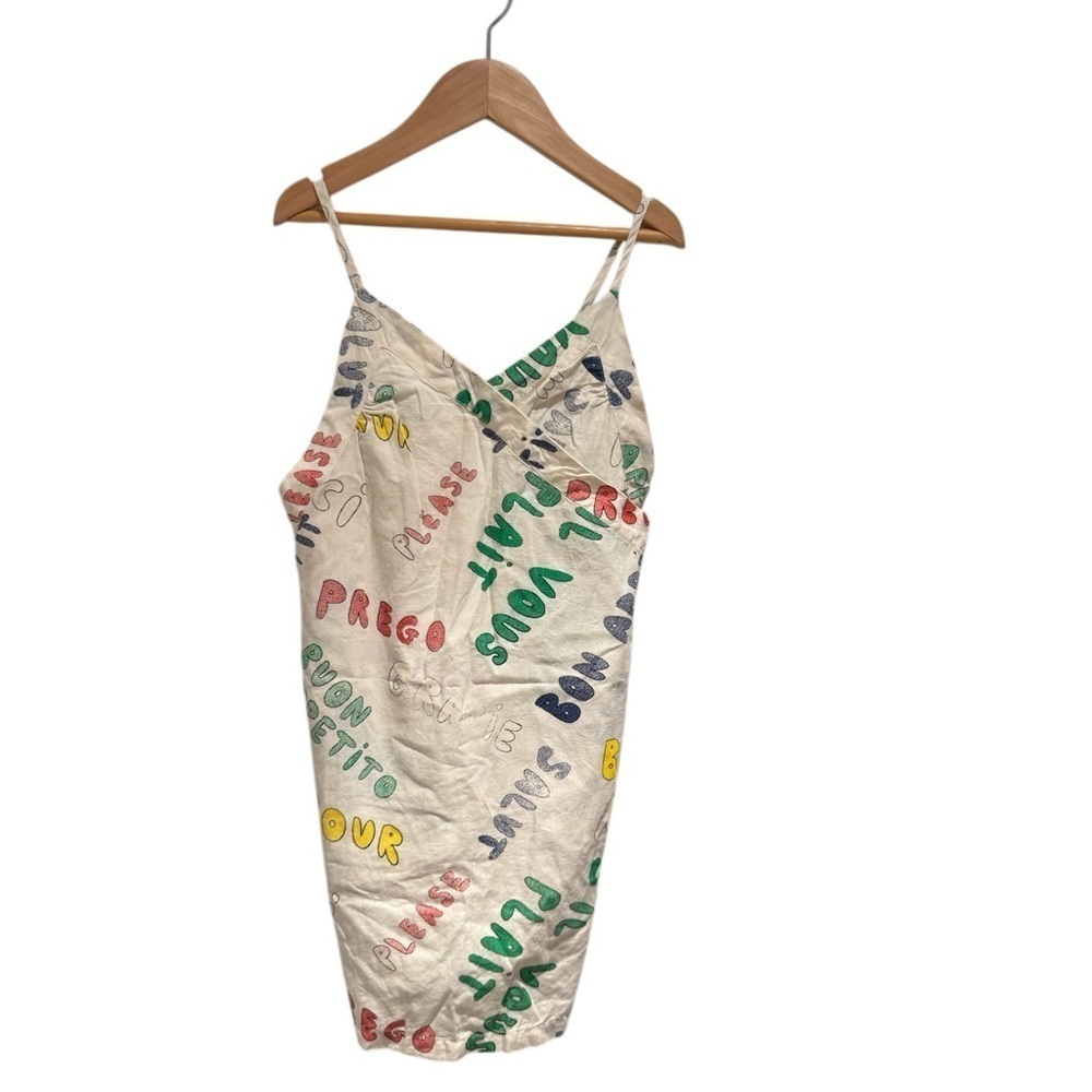 THE ANIMALS OBSERVATORY (TAO) lightweight cream base Italy themed dress - size 6